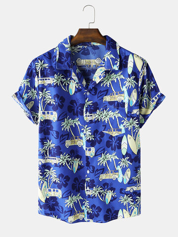 Coconut Tree Pattern Hawaii Shirt