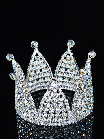 Luxury Princess Crown Full Rhinestone Headwear Crown