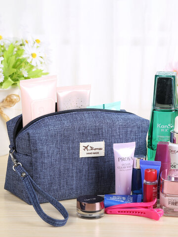 Women Travel Makeup Storage Bag Handbag Ten Color Cosmetics Bag Pen Storage Containers 