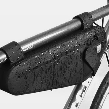 Tubo superior para bicicleta Bolsa Cilindro de deflação de grande capacidade reflexivo transversal à prova d'água Triângulo Bolsa
