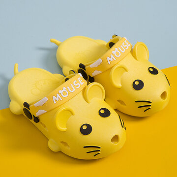 Sandales à eau antidérapantes en forme de petite souris-Yellow
