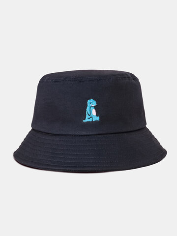 Unisex Little Dinosaur Embroidery Bucket Hat