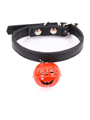 Halloween Ghost Festival Pumpkin Bells Dog Collars Can Hang Traction Cats Universal Pet Collars