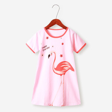 Robe de pyjama de dessin animé pour fille pour 4-11 ans