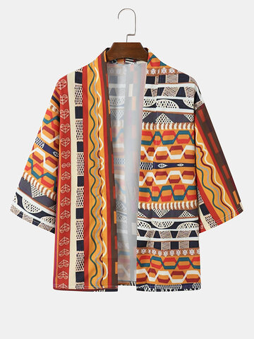 Ethnic Vector Designed Print Kimonos