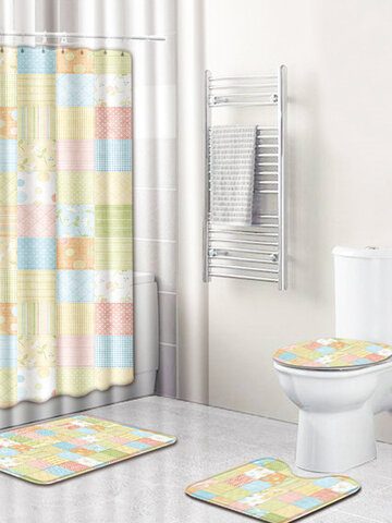 Bathroom Non-Slip Shower Curtain