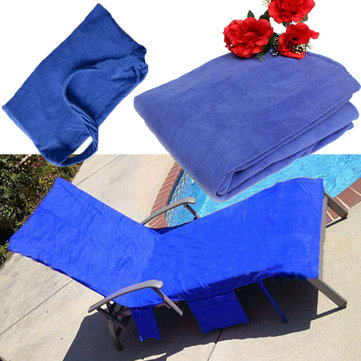 Lounger Mate Beach Towel Sun Lounger For Holiday Garden Lounge with Pockets