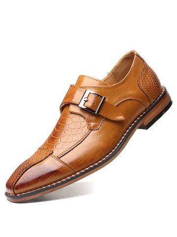 Men British Style Monk Shoes