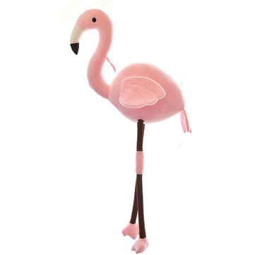 

24" Flamingo Cushion Plush Toys, White pink rose red