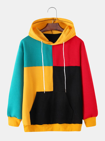 Colorblock Stitching Pullover Hoodies
