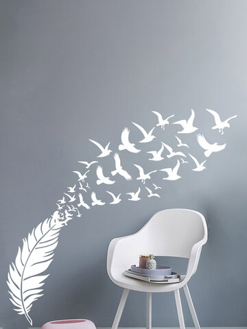  Feather Bird Wall Stickers