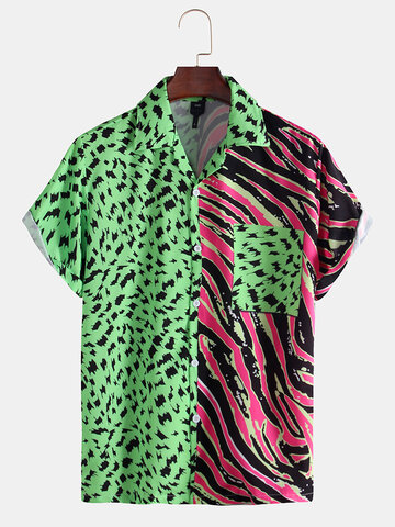 Леопардовый принт и полоска Zebra Рубашка