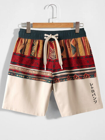 Pantalones cortos geométricos japoneses Patrón