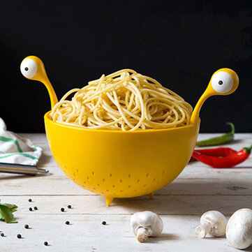 Monster Spaghetti Bowl Kitchen Pasta Drain Basket 