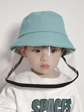 Chapeau de soleil pour enfants Pare-brise Bonnet de pêcheur Cap anti-poussière