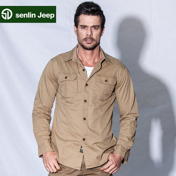 

SD Men's Shirts Long-sleeved Shirt Lapel Shirt Men's New Cotton Solid Color Brand Direct Sales