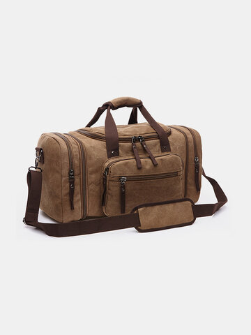 Menico Men's Canvas Outdoor Large Capacity Travel Bag Tote Messenger Bag