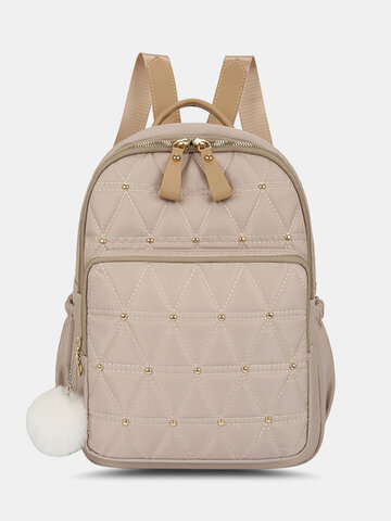 Oxford Preppy Studded Argyle Backpack