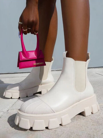 Fashion Casual Platform Chelsea Boots