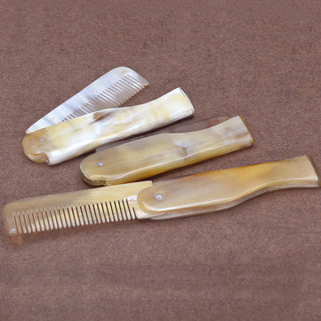 Oxhorn Comb Folding Hair Brush 