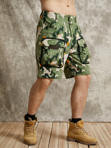 Wide Legged Loose Fit Street Cargo Shorts