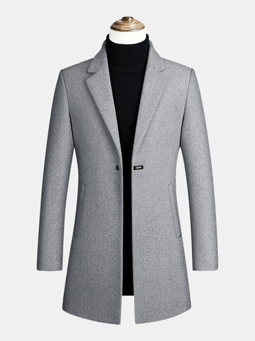 Woolen Thicken Mid-Length Overcoats