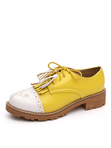 Chaussures Brogue Creepers antidérapantes pour femmes
