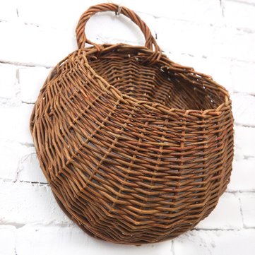 

Rattan Flower Basket Plant Hanging Container Home Indoor Office Wedding Decor Wickered Wall Vase