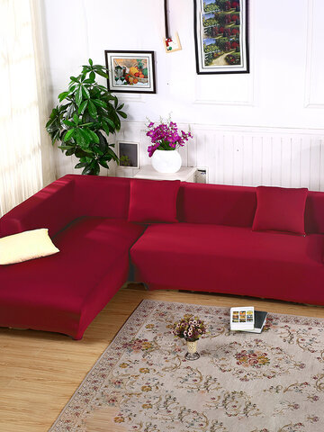 L Shape +3 Seat Stretch Elastic Fabric Sofa Cover Pet Dog SlipcoveFurniture Protector