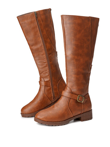 Comfortable Side-zip Riding Boots