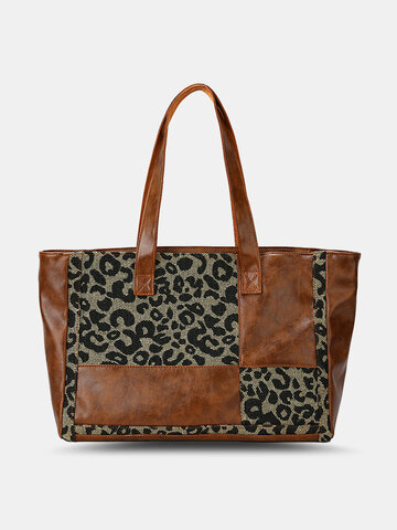 Large Capacity Fashion Faux Leather Beautiful Handbag