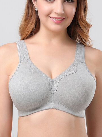 

Plus Size Cotton Full Busted Bras, Grey