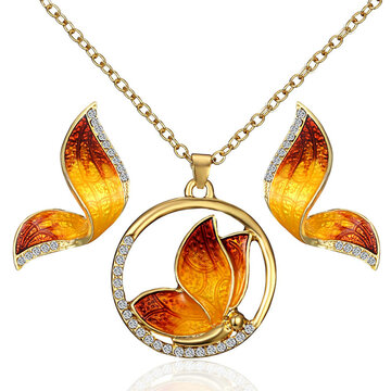Luxury Butterfly Wings Jewelry Set 