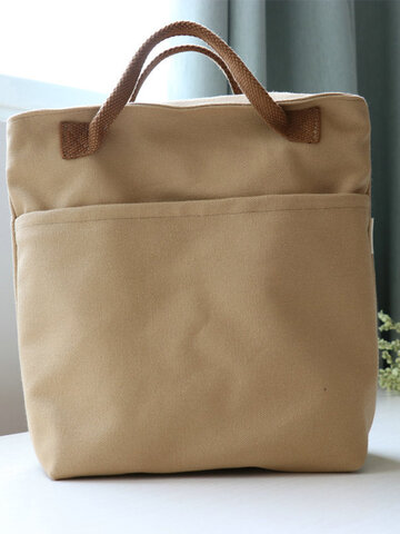 KCASA KC-LG067 Large Capacity Canvas Storage Shopping Bag Handbag Travel Picnic Bag