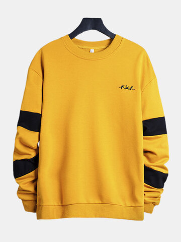 Two-color Block Patchwork Sweatshirts