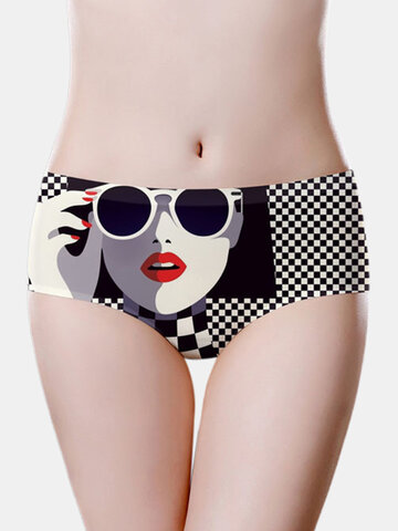 Sunglasses Girl Print Panties