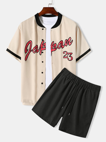 Letter Number Baseball Shirt Co-ords