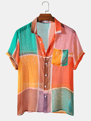 Multicolor Color Block Shirt