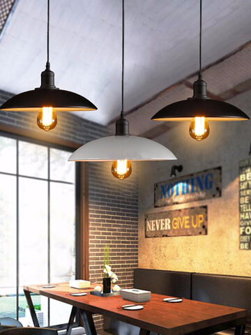 32cm Industrial Loft Vintage Ceiling Hanging Lamp Bar Living Room Coffee Shop Pendant Light 
