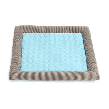 

Pet Dog Cat Bed Puppy Cushion House Soft Cooling Kennel Mat, Pink blue