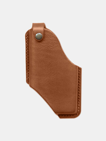 Men EDC Genuine Leather 6.5 Inch Phone Waist Bag