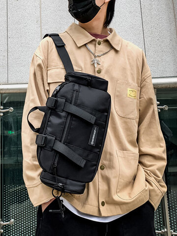 Multi-Carry Nylon Brief Crossbody Bag