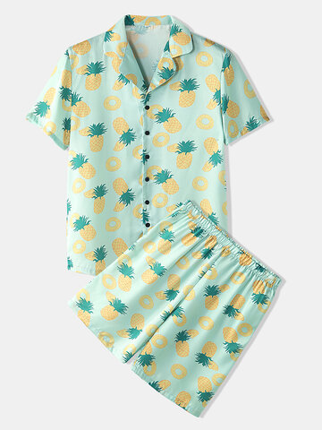 Pineapple Print Pajamas
