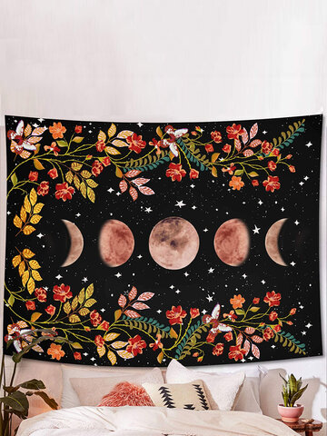 Tenture murale tapisserie psychédélique lit de fleur tapisserie étoilé Sky tapis tapisserie artiste décoration de la maison accessoires
