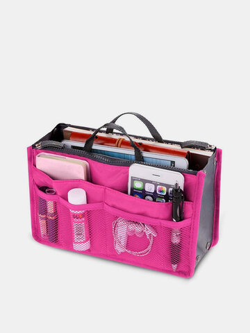 حقيبة تخزين للسفر متعددة الوظائف للسيدات Nylon داخل حقيبة أدوات الزينة 