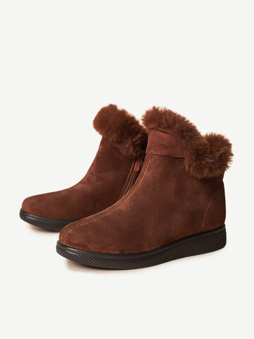 Warm Flat Snow Ankle Boots