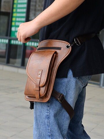 Menico Men's Microfiber Outdoor Crossbody Bag