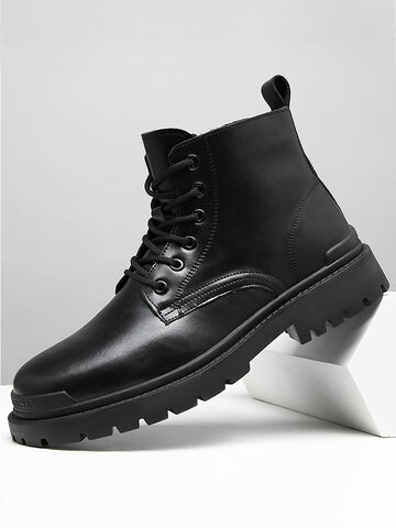 Men Black Tooling  Boots