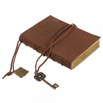 10X14CM Classic Ретро кожаный ключ пустой дневник записная книжка Винтаж String Journal Sketchbook