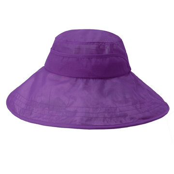 Chapeau de seau solaire anti-UV pliable-Violet